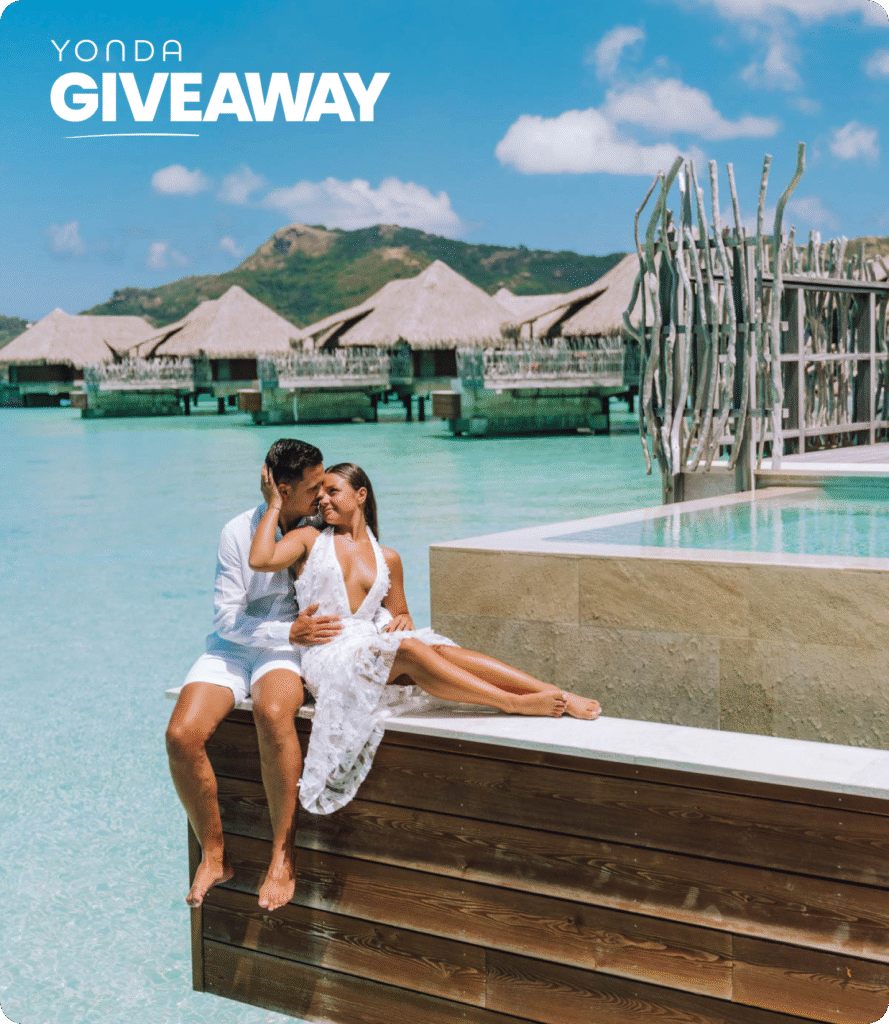 YONDA Giveaway Shopify travel giveaway tickets and vacation packages eCommerce website built by Reason Infotech